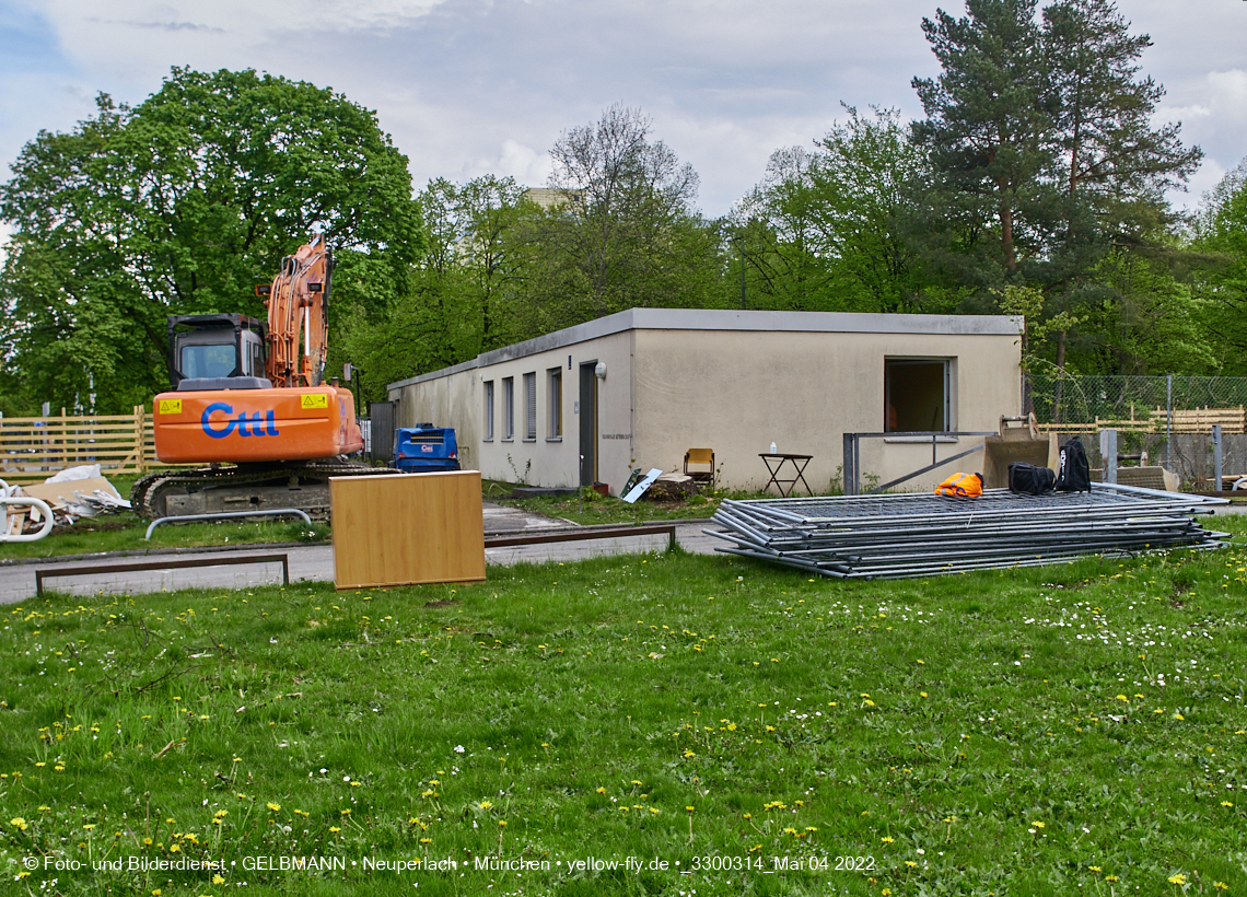 04.05.2022 - Baustelle am Haus für Kinder in Neuperlach